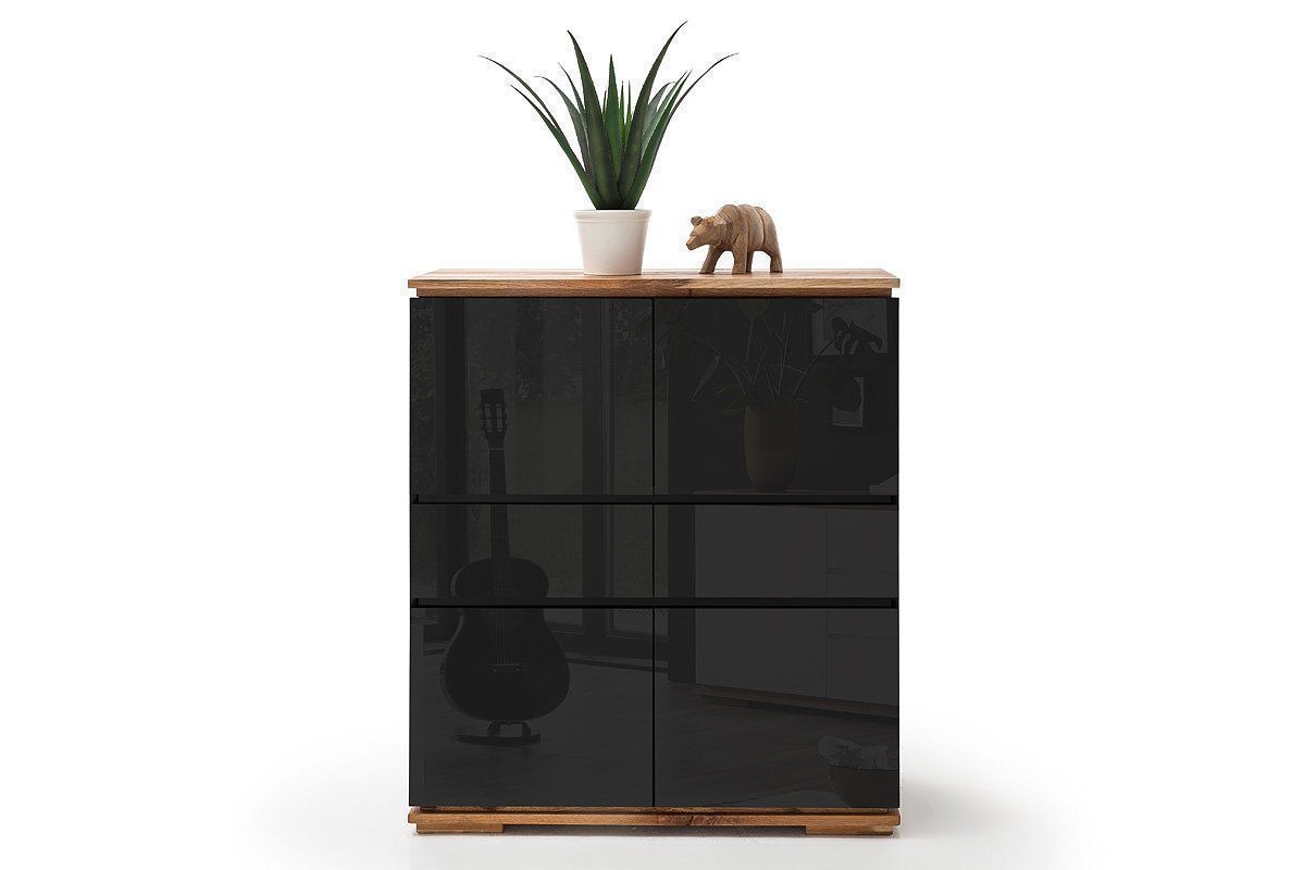 Schränke: Highboard Kommode CHIARO Asteiche schwarz Hochglanz – Neu und originalverpackt aus Unterentfelden von moebelrufli 2