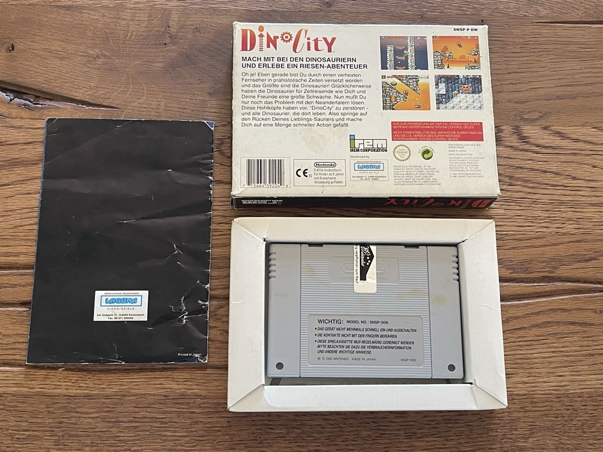Nintendo Spiele: Super Nintendo DinoCity PAL Version Spiel mit Box – Gebraucht aus Zuerich von Dorsi 1
