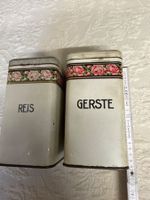2 antike Blechdosen shabby Reis&Gerste