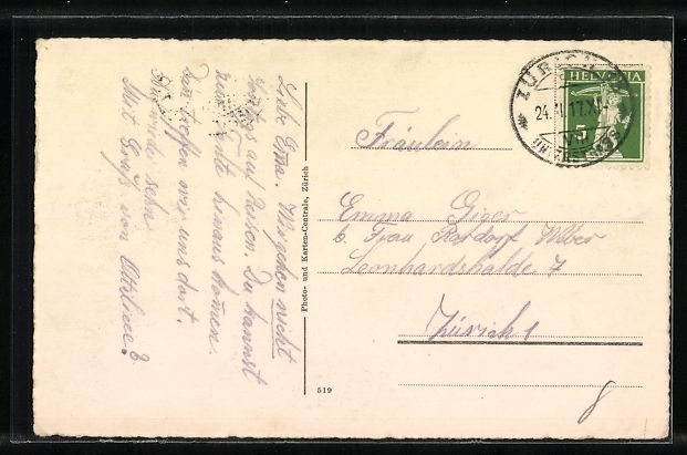 Cartoline postali: Zürich, Botanischer Garten, Partie mit  – Usato da Berlin venduto da bartko-reher 1