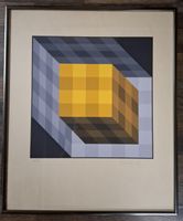 Victor Vasarely, Farbsiebdruck, signiert