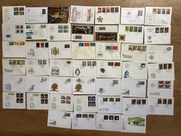 Liechtenstein - 46x FDC und Sonderbriefe hoher KW mit einige