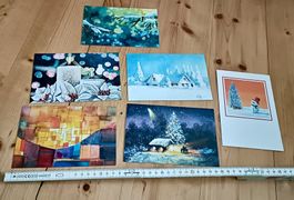 5 Weihnachts - Grusskarten - NEU & unbenutzt