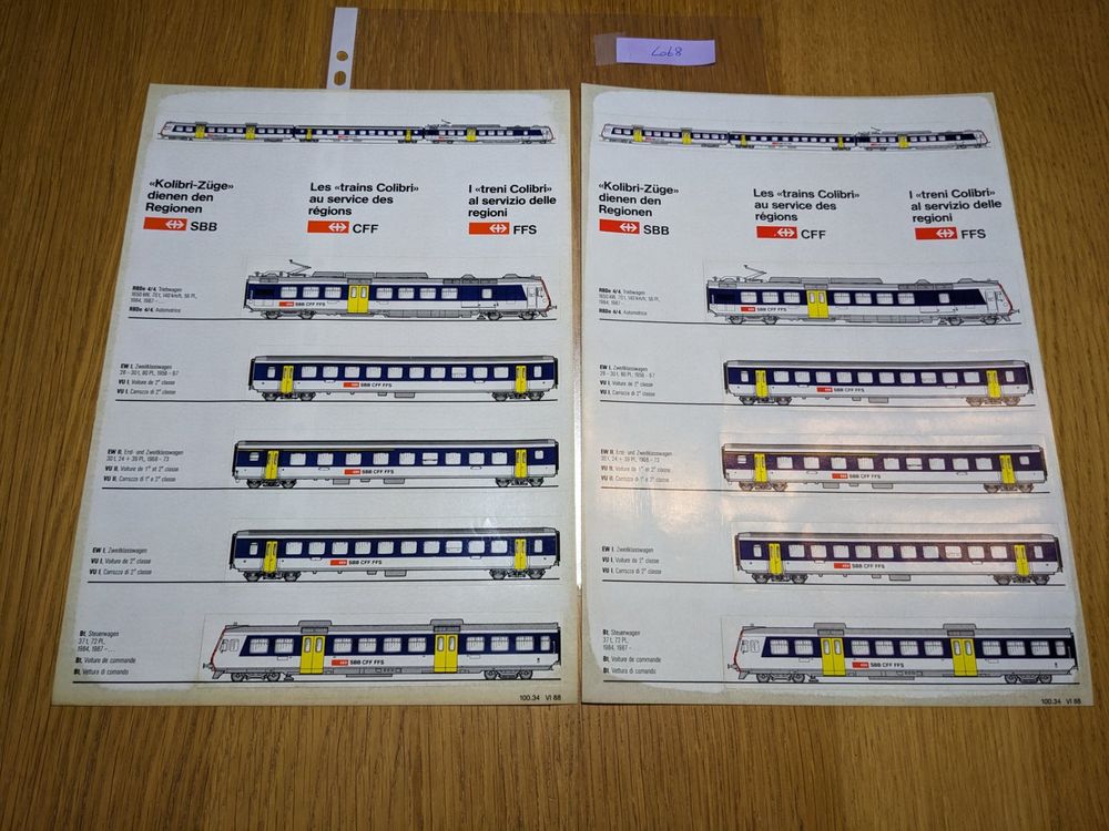 SBB CFF Aufkleber Autocollant Sticker Colibri Junior Club 2x (Gebraucht ...