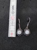 Ohrhänger aus Messing mit Mondstein