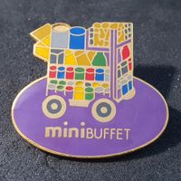 Z484 - Pin Zug Bahn Train - mini Buffet / Auflage 1'000 Stk.