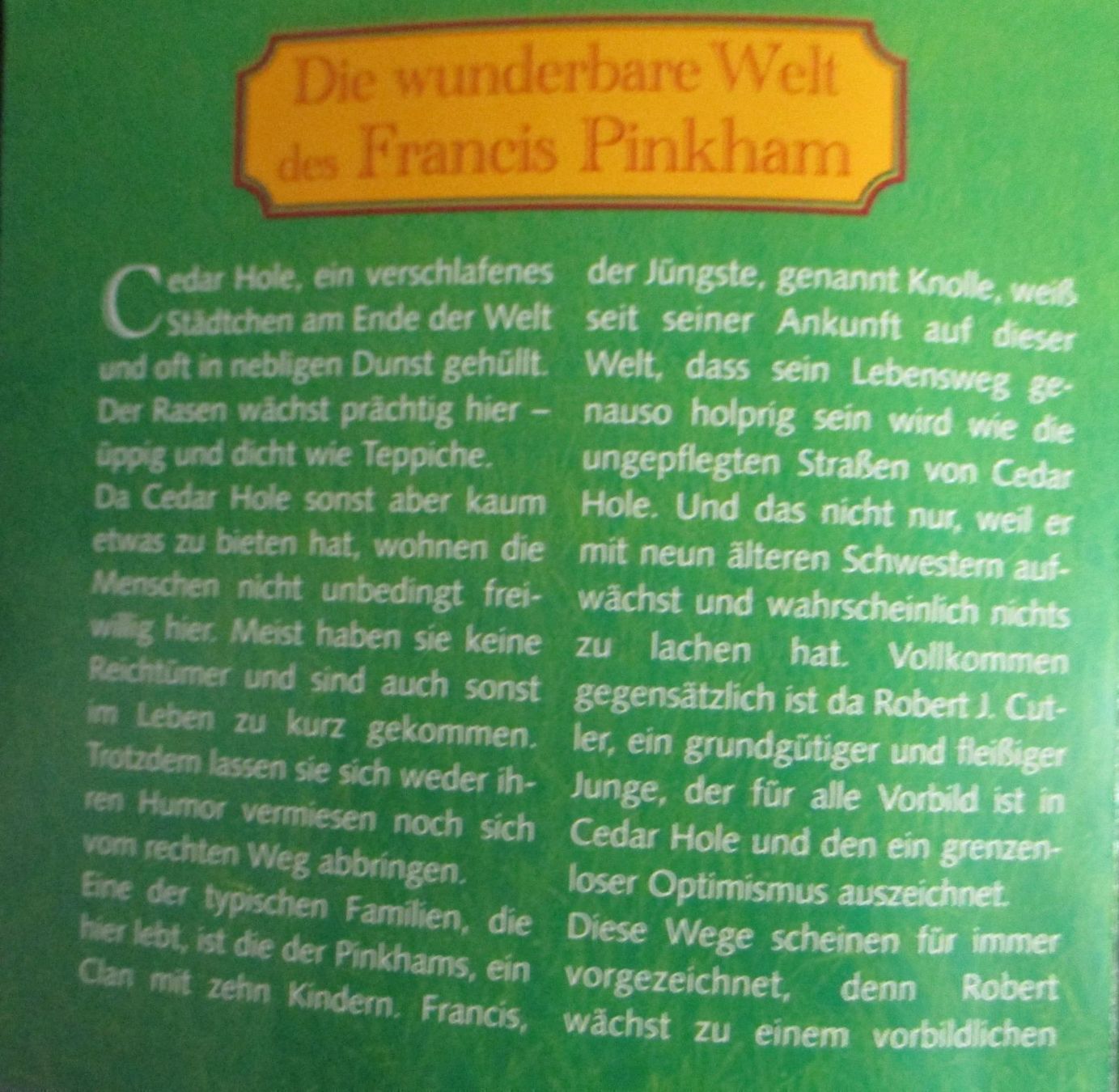 Audiolibri: Die wunderbare Welt des Francis Pinkham CD – Nuovo (secondo la descrizione) da Flumenthal venduto da novbra 3