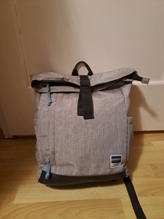 Bagsmart Roll-Top Rucksack grau