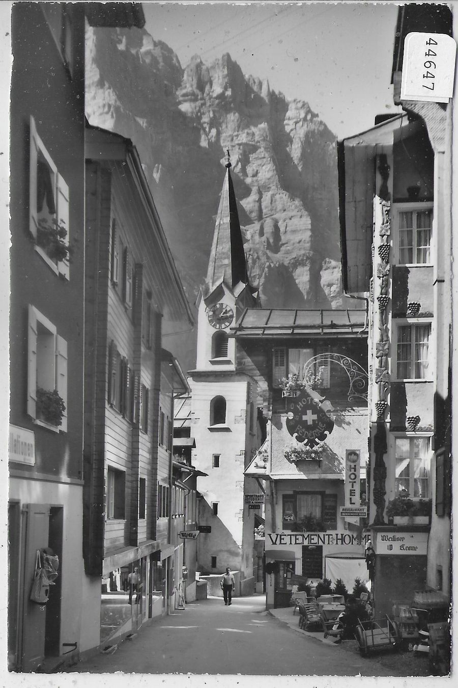 Cartoline postali: Leukerbad - Dorfstrasse – Usato da Ettingen venduto da Kartenplanet