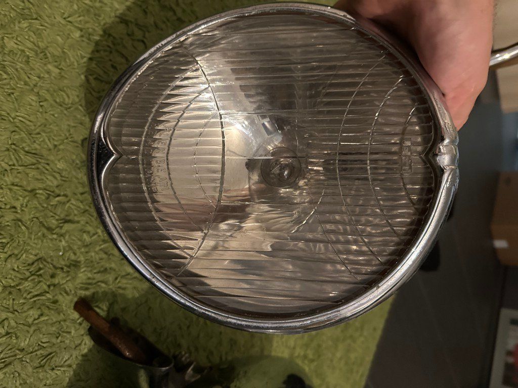Fari: 2 Scheinwerfer 20er 30er Jahre Auto Oldtimer Chrysler? – Usato da Brunnen venduto da 23068 1