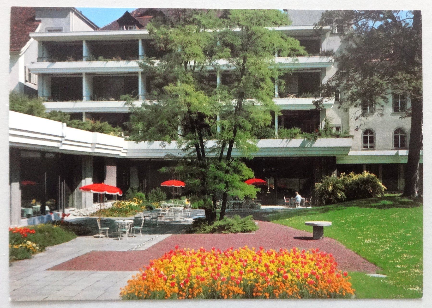 Cartoline postali: Bad Ragaz, Grd Hotel Hof Ragaz – Usato da Fétigny venduto da Billy2miny