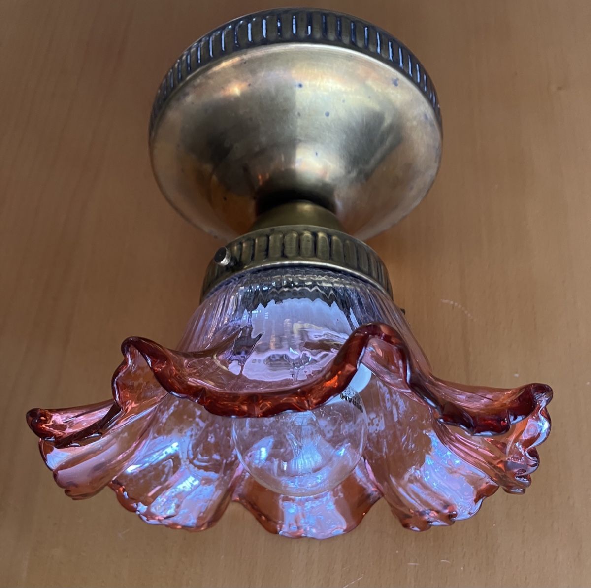 Lampadari & plafoniere: Antik Jugendstil Deckenlampe mit original Glasschirm – Usato da Zürich venduto da otomado 2