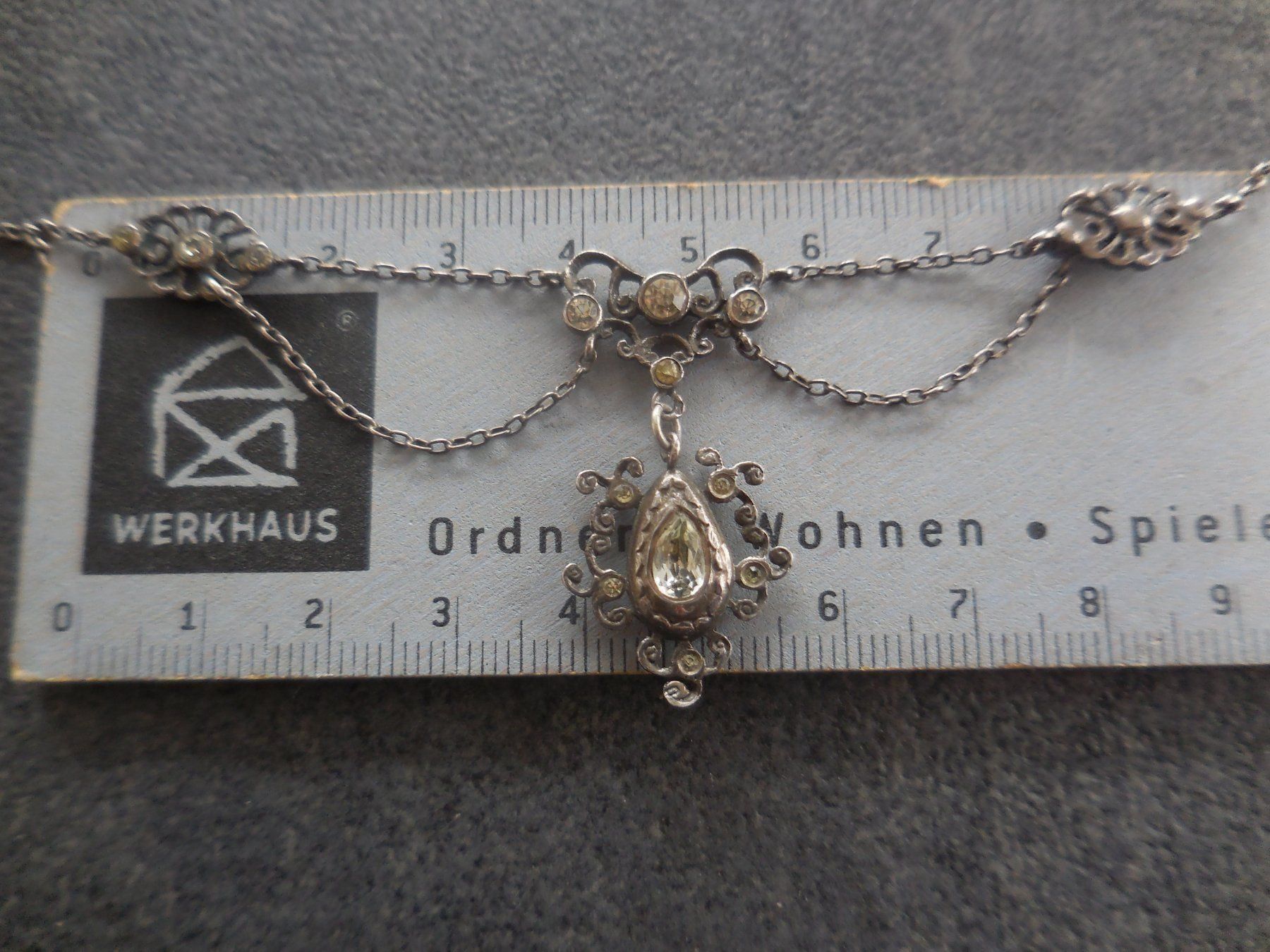 Catenine: zauberhaftes Jugenstil Collier Silber – Usato da Bottmingen venduto da Laternenlicht 4