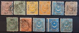 Türkei ex. Kat. 13-17 */gest. 1869 Kat. 53 Euro