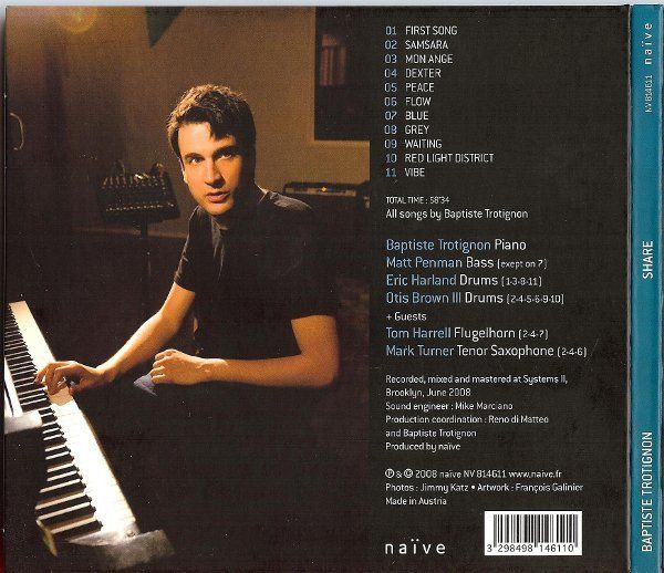 CDs: Baptiste Trotignon ‎– Share – Gebraucht aus St.Gallen von CD_jalamusic 1