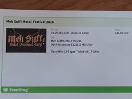 Meh Wird Festival 2 Tages Ticket mit Shirt 