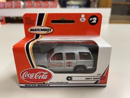 Matchbox Coca-Cola Chevy Tahoe, Silber, Neu in OVP!