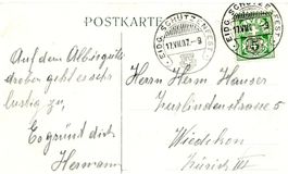 Zuerich - Eidg. Schützenfest 1907 - AK und Sonderstempel