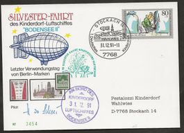 Ballon Schweiz 1991 Deutschland Stahringen Stockach Luftpost