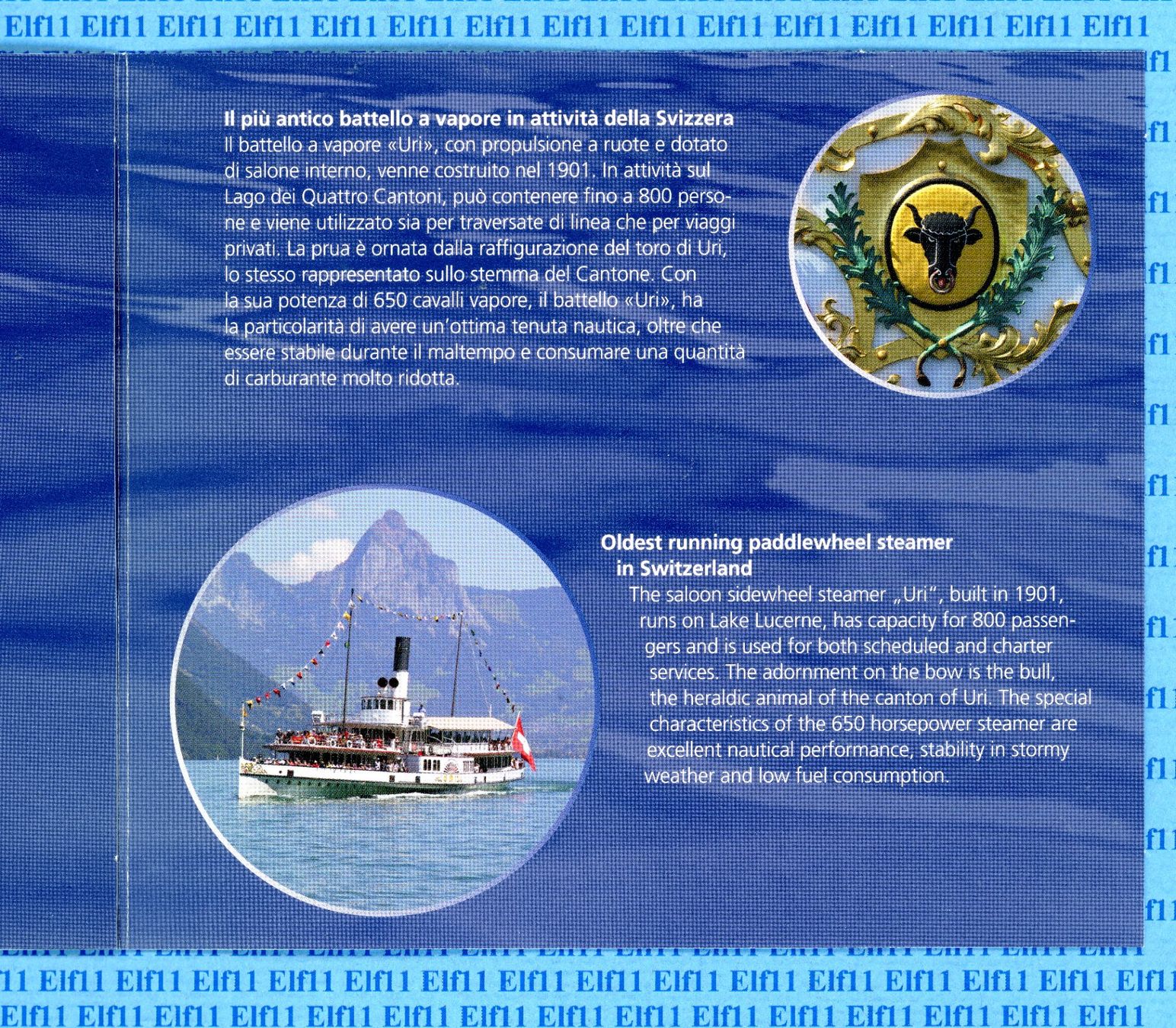 Tutti le monete: CHF__20.00 2017 Dampfschiff Uri im Folder stgl 20 Franken – Nuovo e nell'imballaggio originale da Widnau venduto da Elf11 3