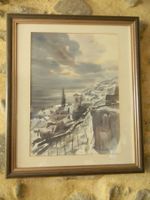 Aquarelle Pascal Gonthier 1987 St.-Saphorin s/Lavaux