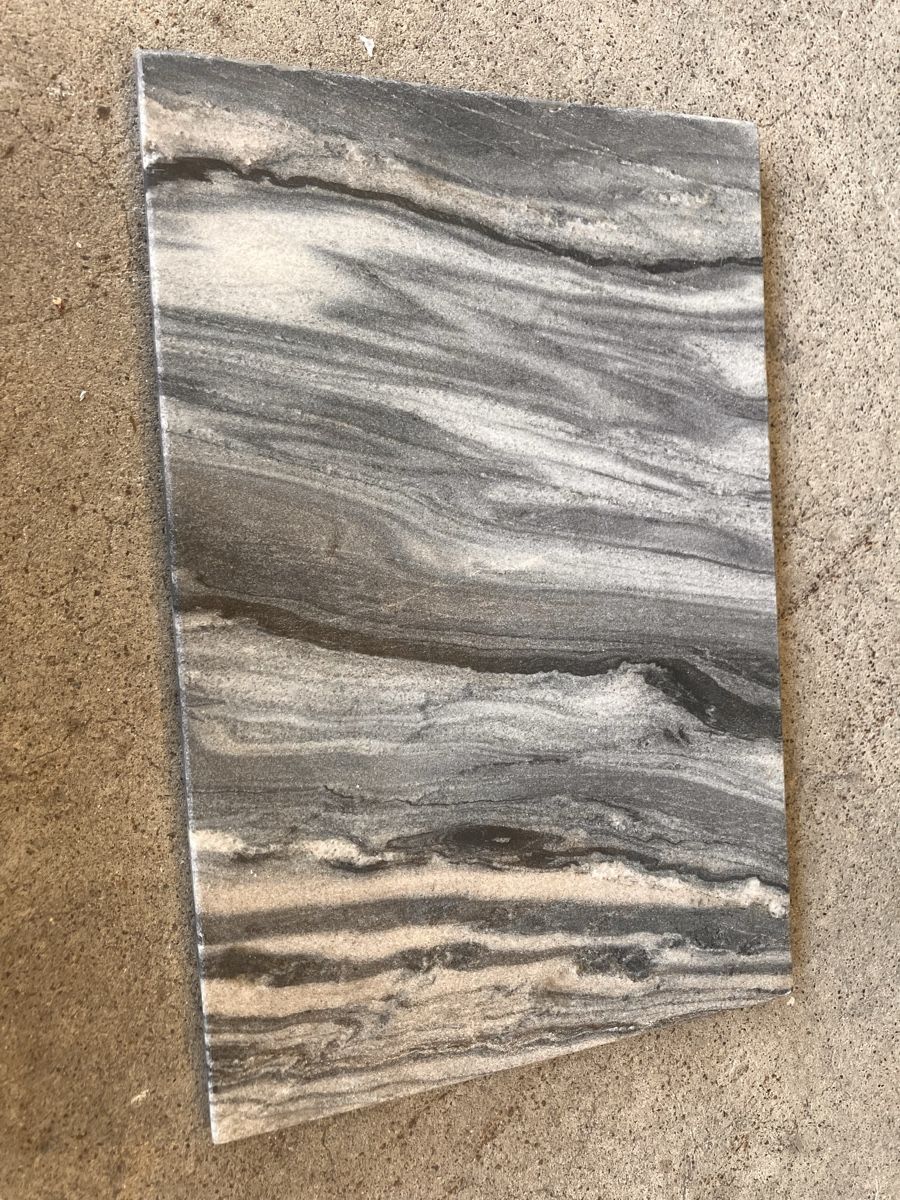 Servierplatten: Granitplatte mit Muster L. 31.5 cm B. 21 cm – Gebraucht aus Benglen von Oommaahhaa 2