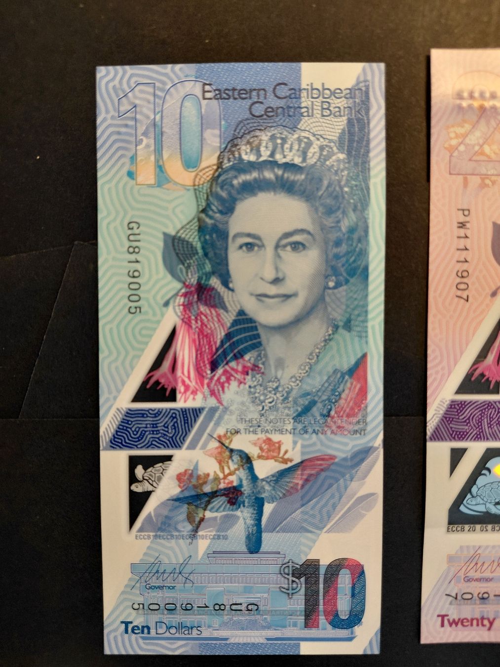 Banknoten: Eastern Caribbean Lot: 10 und 20 Dollars UNC – Neu (gemäss Beschreibung) aus Bern von scottie3014 5