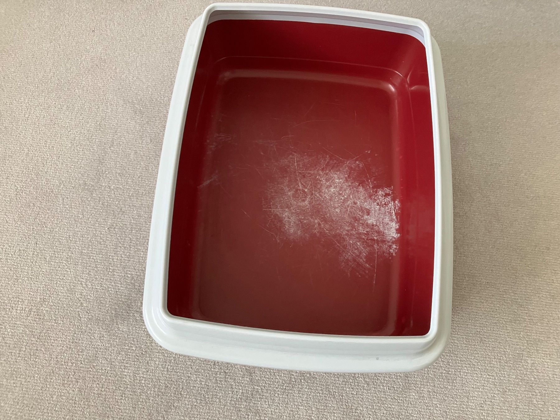 WC: Katzentoilette, rot/grau – Usato da Seuzach venduto da fra_ln2l 1