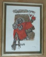 Rudolf Mirer Lithografie "im Acker" 1988  45/150  875x670mm