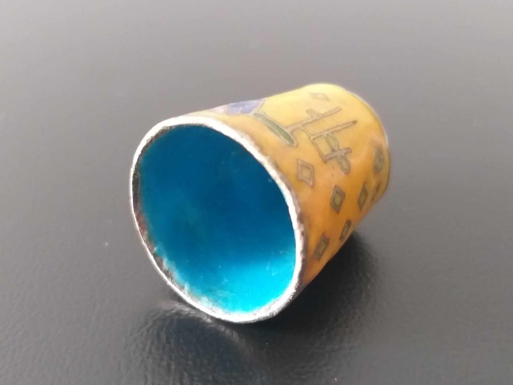 Dés à coudre: Dé à coudre chouette cloisonné – D'occasion à Cossonay-Ville par Les_1001_perles 4