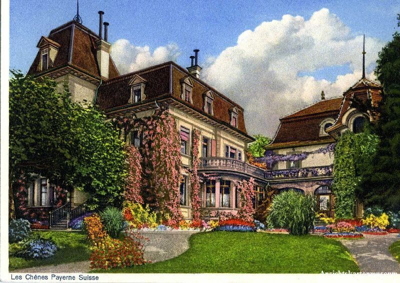 Cartoline postali: Peyerne - Pensionat + 1938 – Usato da Emmenbrücke venduto da teestube