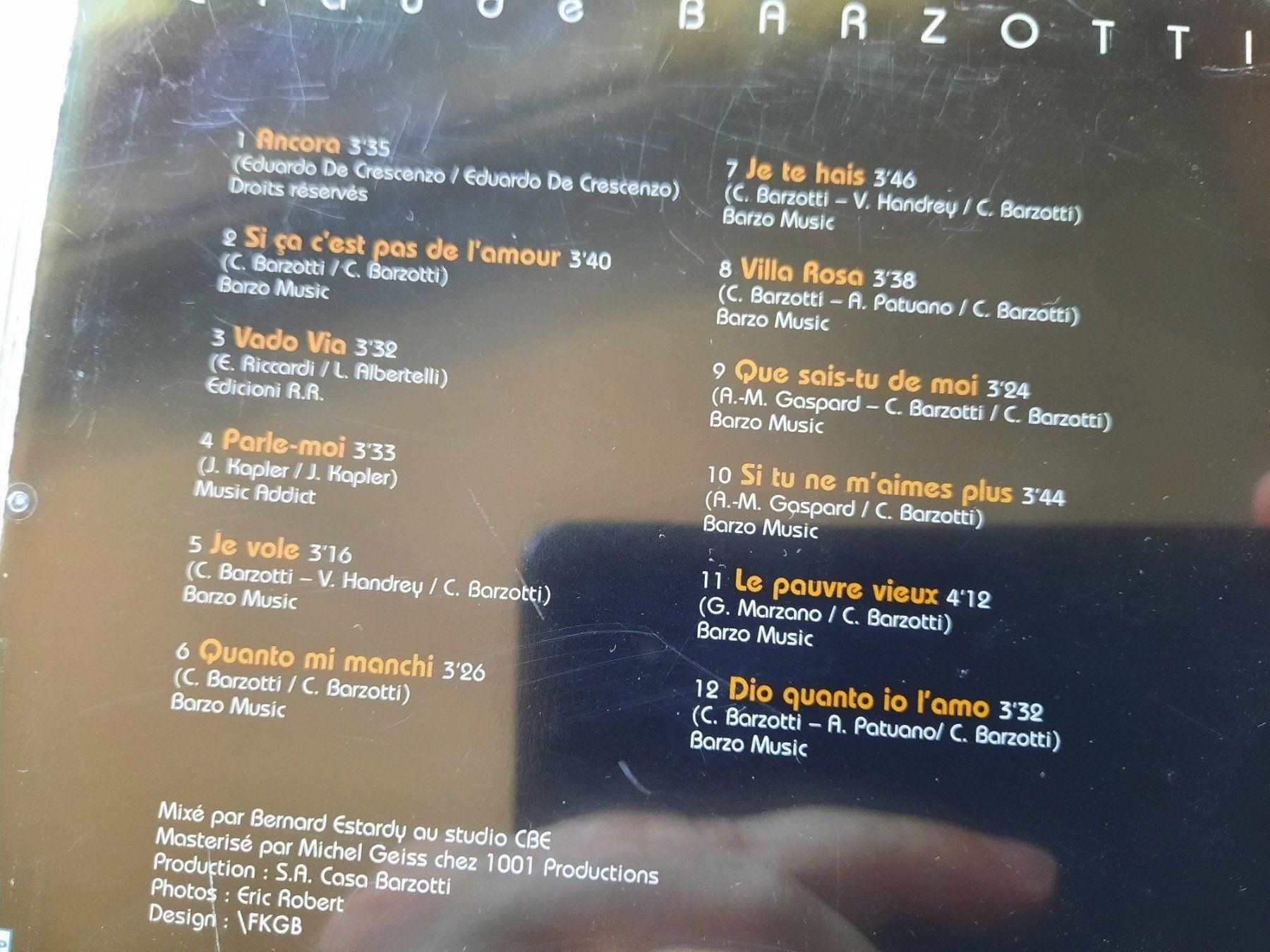 CD: CD Claude Barzotti - Ancora – Usato da Pully venduto da bro_n52j 2