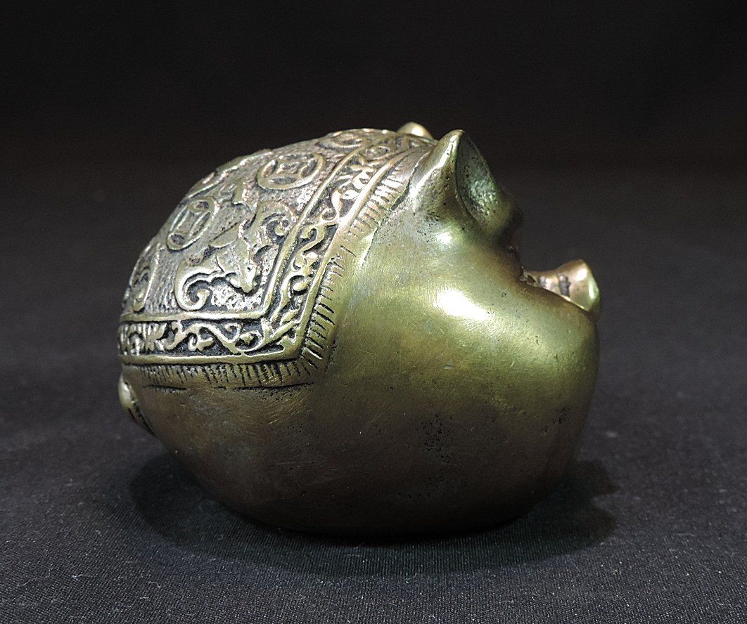 Statuette: China Glücks Schweinchen Messing Figuren – Usato da Duggingen venduto da roterbambus 3