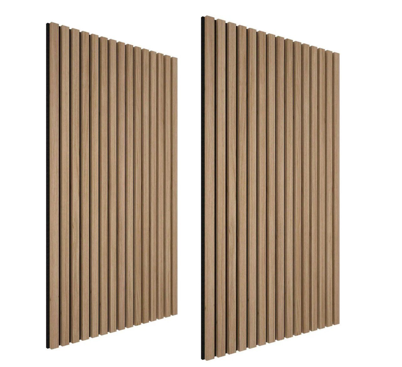 Piatti di portata: 2er Set Akustikpaneele Sonic Wall Eiche hell Holzoptik – Nuovo (secondo la descrizione) da Steinhausen venduto da Retourenprofis