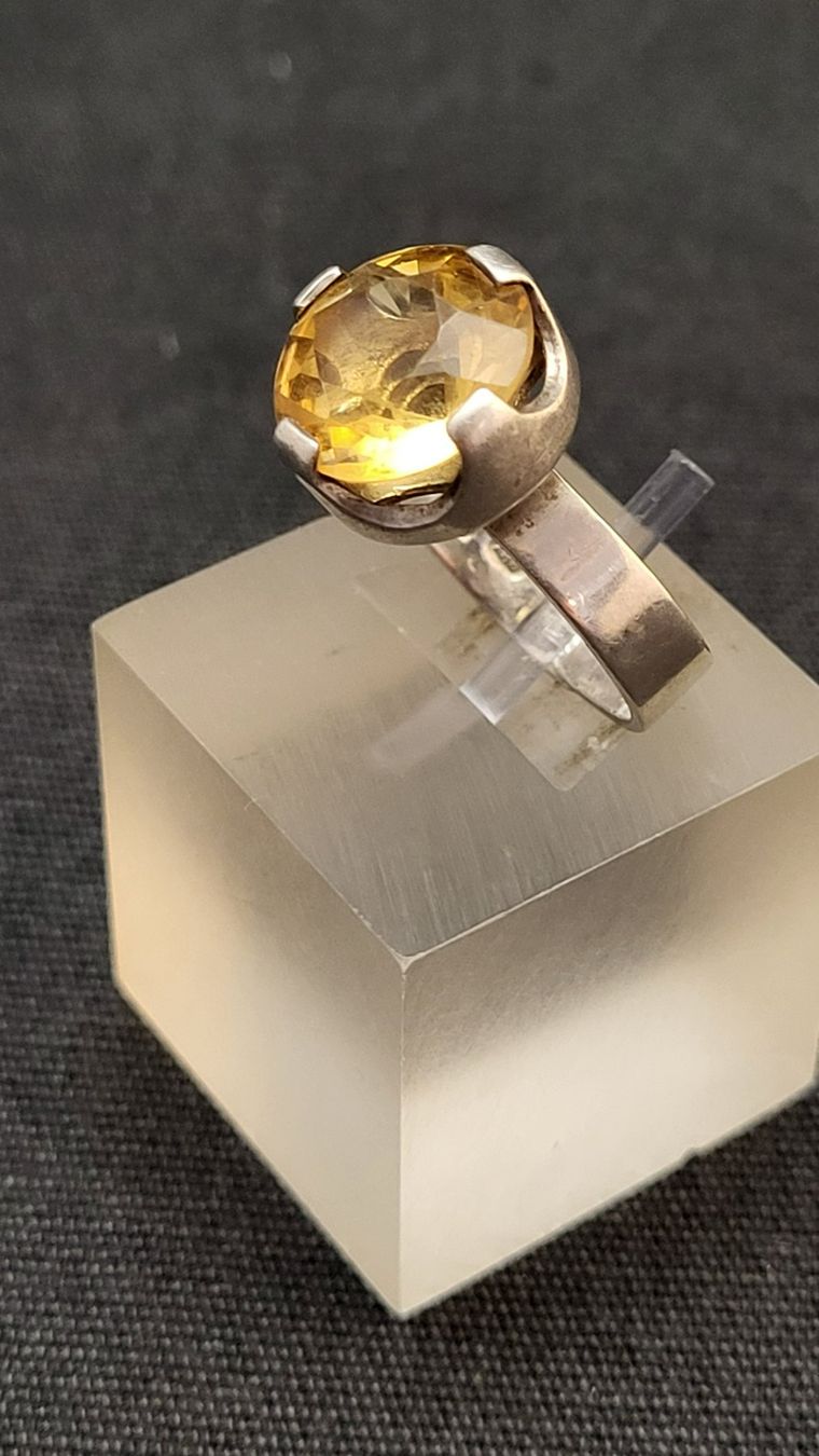 Ringe: Silber-Ring mit Citrin – Gebraucht aus Basel von spinne02 2