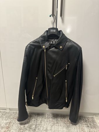 Versace Jeans Couture Lederjacke, Schwarz, Gr. 48, Top!