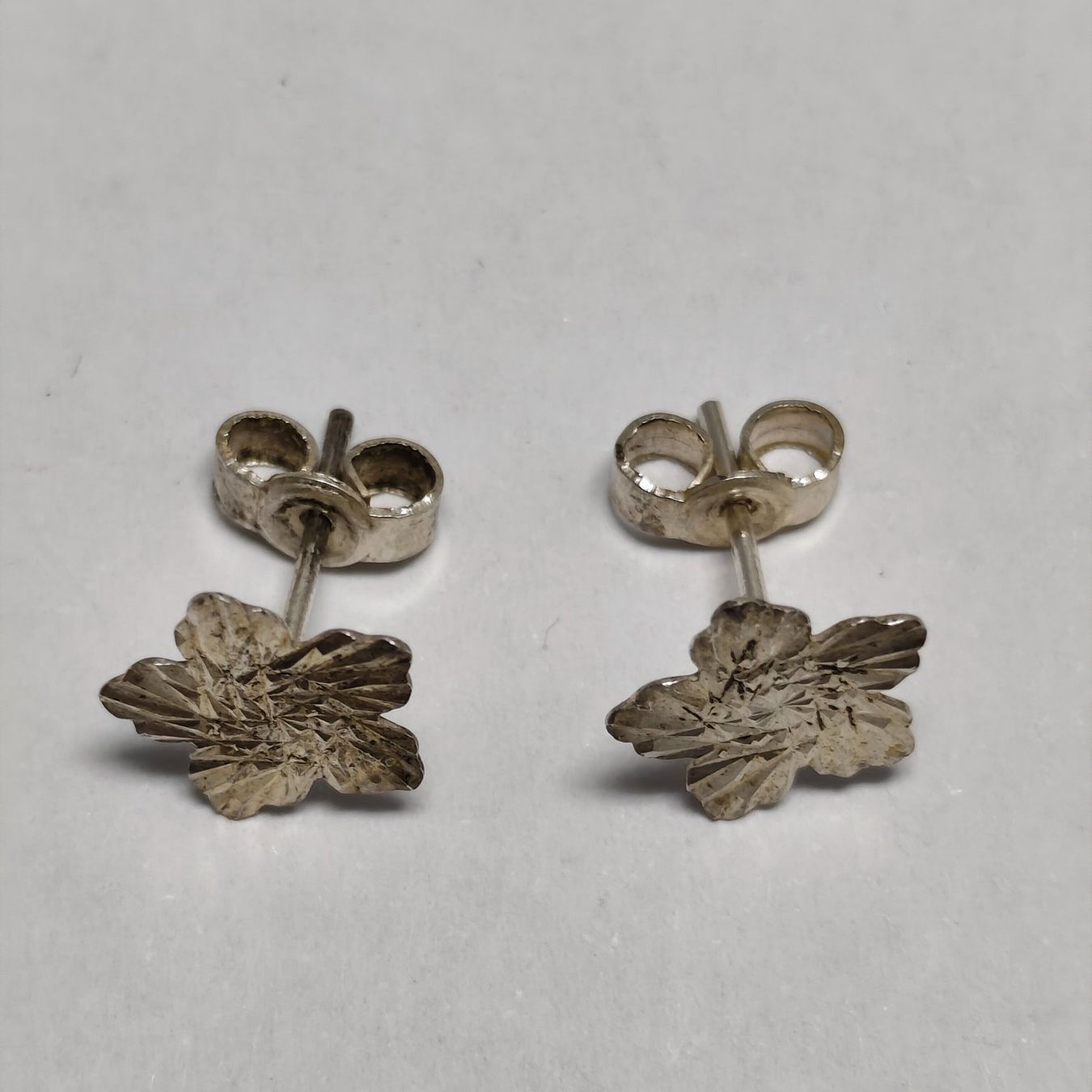 Orecchini pendenti & Orecchini a lobo: Vintage Silver silber Stud Earrings Boucles d'Oreilles #A4 – Usato da Châtelaine venduto da Tropic.Watch2 1
