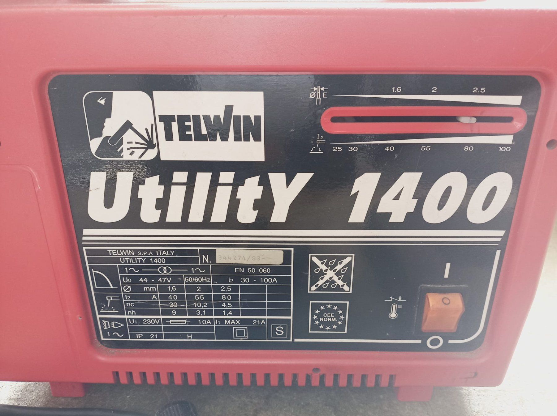 Saldatori: TELWIN Utility 1400 Elektroden Schweissgerät – Usato da Azmoos venduto da Hach62 4