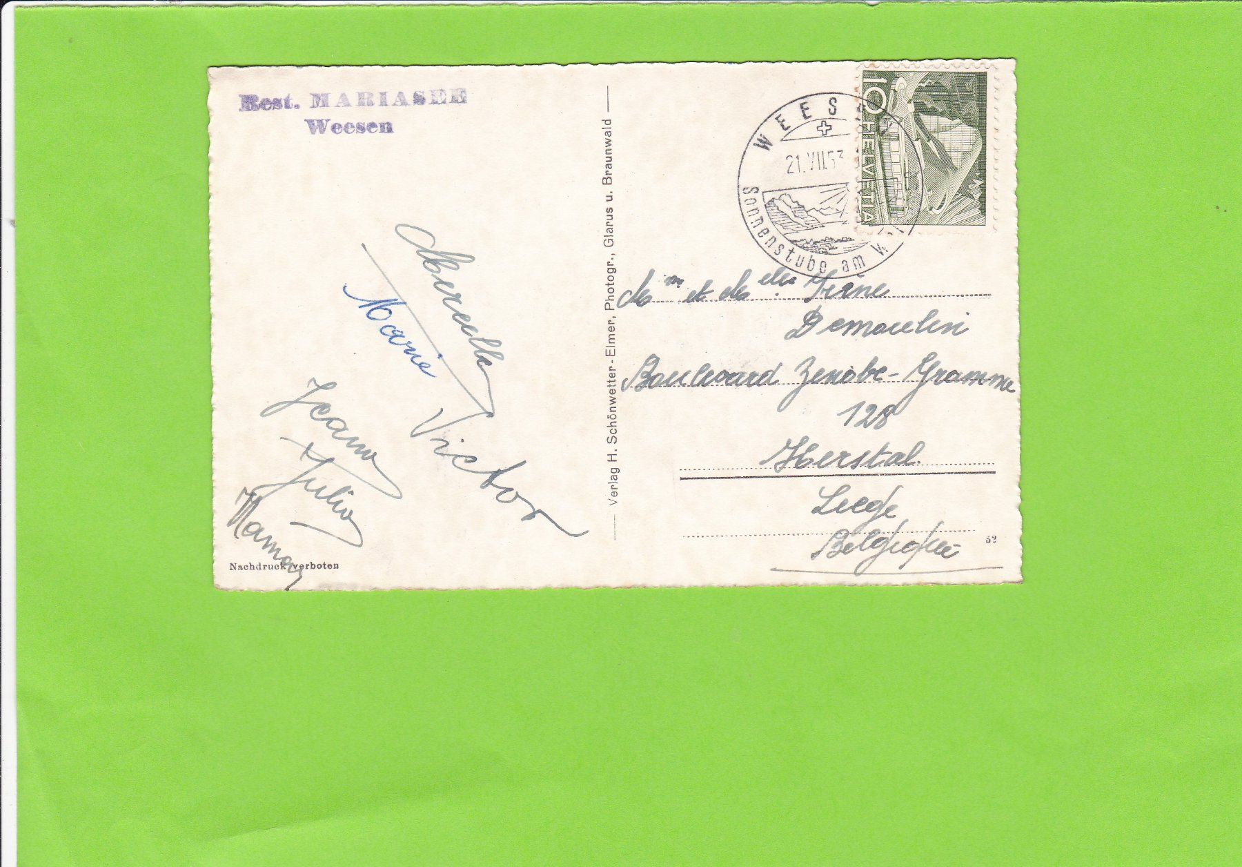 Cartes postales: Weesen – D'occasion à St. Peterzell par neckertal 1