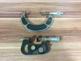 Gebrauchte alte grosse Micrometer für Sammler