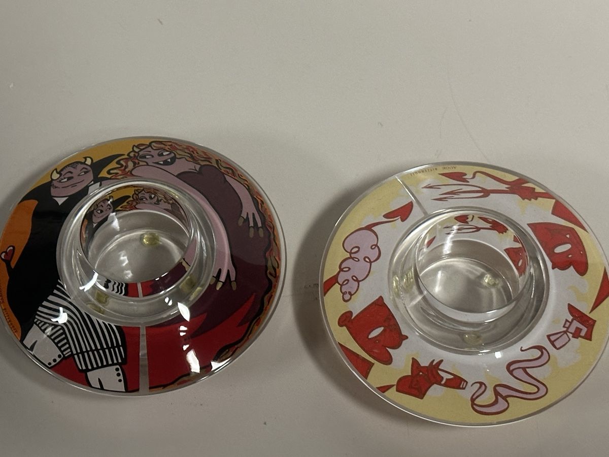 Ritzenhoff Portacandele: Original 2 x Ritzenhoff Design Teelichthalter Kerzenhalter – Usato da Deitingen venduto da Himhip