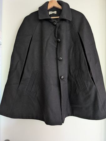 Stylish Wool Blend BagNaf Cape Coat - Size S