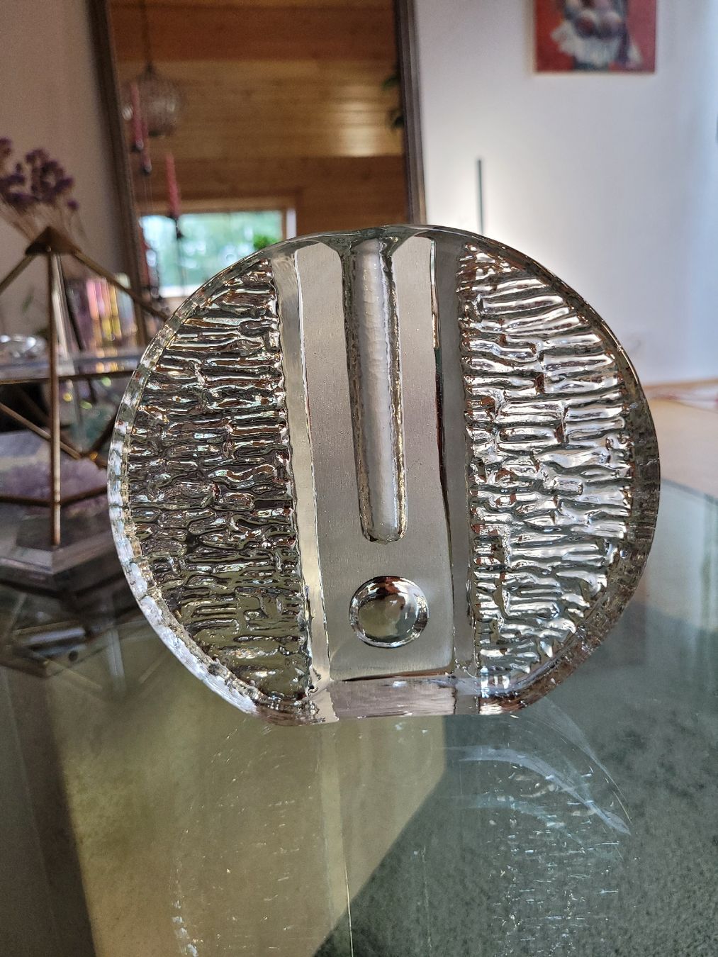 Walther Glas Vasi & Recipienti: Vase Solifleur Saturne Walther glass design – Usato da Farvagny-le-Grand venduto da Grapeful88 1