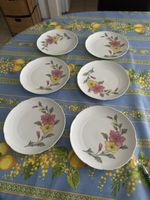 6 assiettes à dessert anciennes Bavaria – Porcelaine alleman