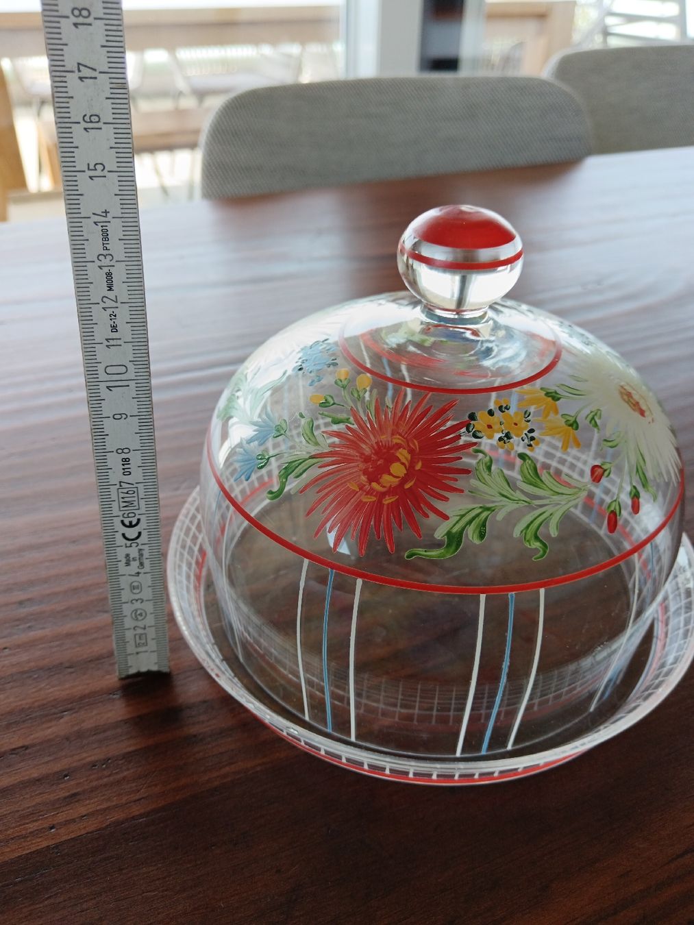 Bicchieri: Handbemalte Käseglocke aus Glas  – Usato da Wauwil venduto da kai_v59l 4