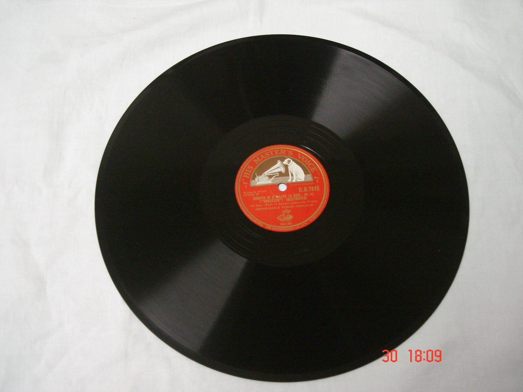 Dischi in vinile: Schellackplatten Beethoven Kreutzersonate A-Dur Op.47 – Usato da Aeschi SO venduto da abi1951 1