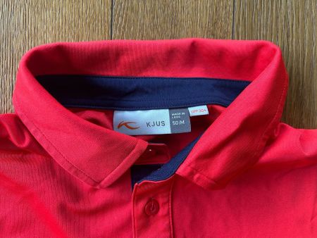 Lasse KJUS Herren Golf Polo Shirt Gr. 50, Rot, Top Zustand!