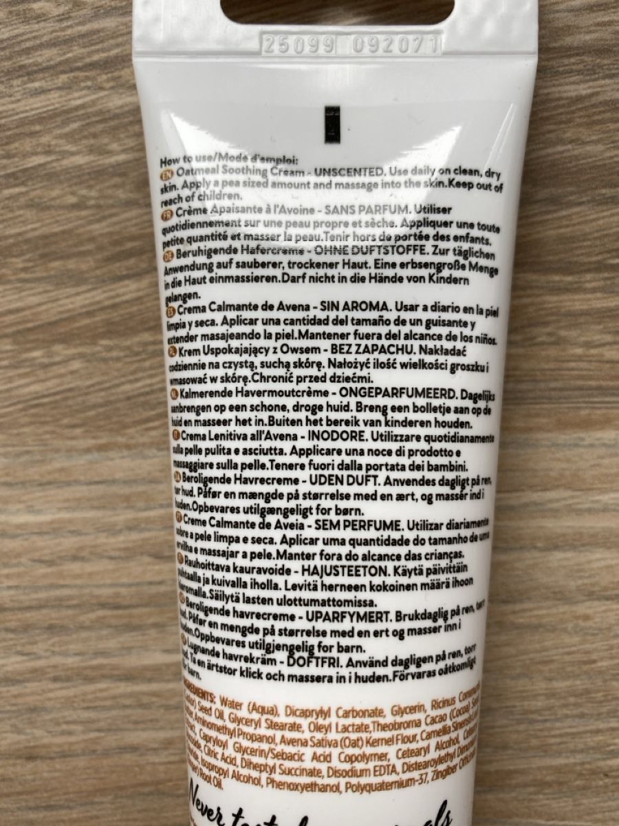 Prodotti per la cura & articoli per la pulizia: Oatmeal Soothing Cream – Nuovo e nell'imballaggio originale da Sarmenstorf venduto da Luethycel 1