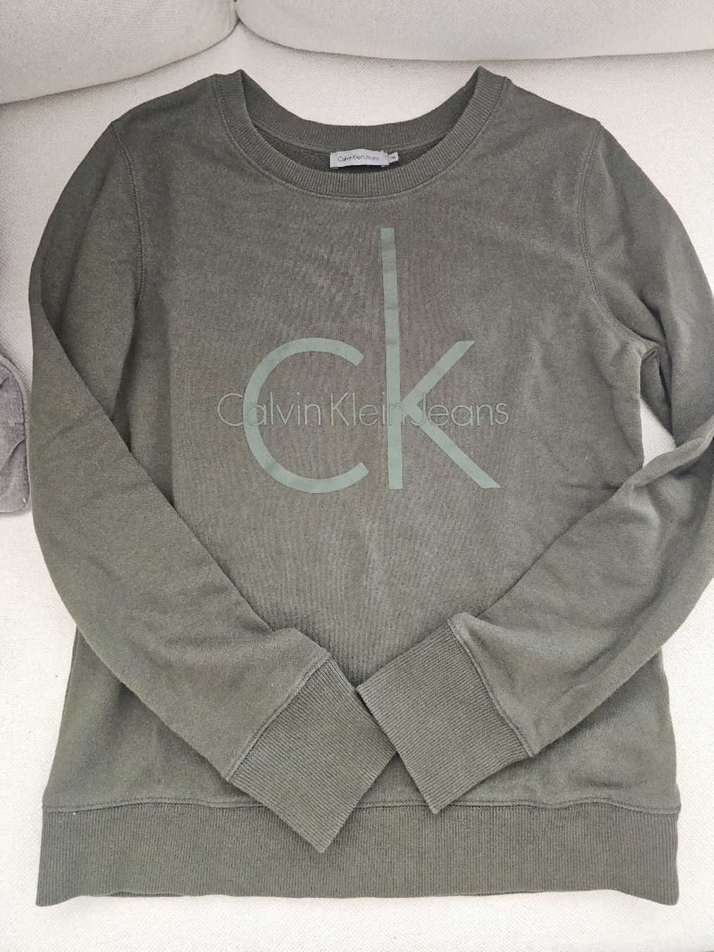 Calvin Klein Maglioni & Felpe: Calvin Klein Jeans Pullover, Khaki, Gr. M – Usato da Aesch ZH venduto da _tigerlily_