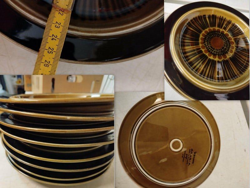 Set di piatti: Set de vaisselle de Arabia Kosmos – Usato da La Chaux-de-Fonds venduto da Emmaus2300CDF 4
